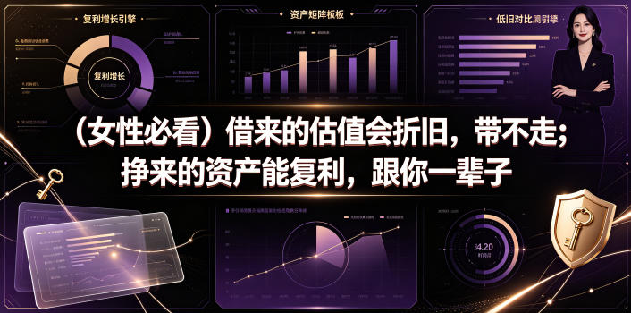付费文章：（女性必看）借来的估值会折旧，带不走；挣来的资产能复利，跟你一辈子——生财有道创业项目网