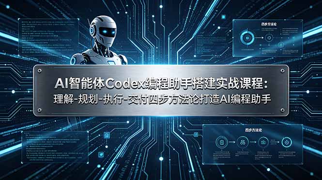 （19124期）AI智能体Codex编程助手搭建实战课程：理解-规划-执行-交付四步方法论打造AI编程助手_生财有道创业项目网