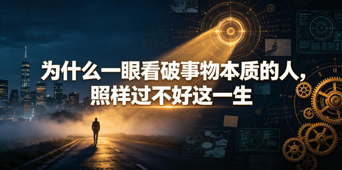 付费文章：为什么一眼看破事物本质的人，照样过不好这一生——生财有道创业项目网