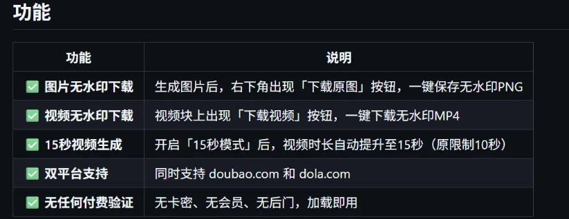 图片[3]-豆包生成15秒视频——浏览器插件，开源免费，纯净无验证，无需任何激活码——生财有道创业项目网-生财有道