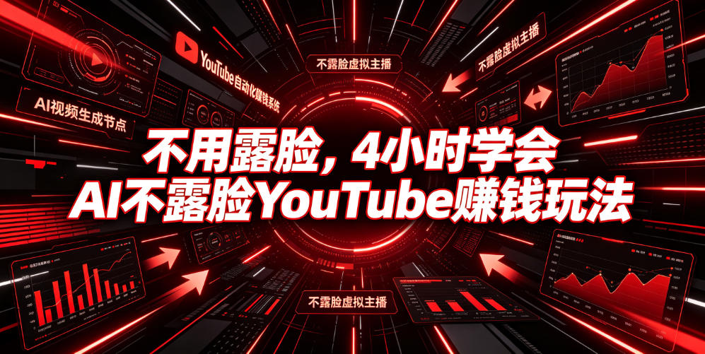 图片[1]-不用露脸，4小时学会AI不露脸YouTube賺钱玩法【原创双语字幕】——生财有道创业项目网-生财有道