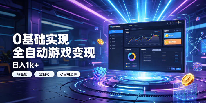 图片[1]-0基础实现全自动游戏变现，日入1k+，小白直接上手搞钱！【揭秘】——生财有道创业项目网-生财有道