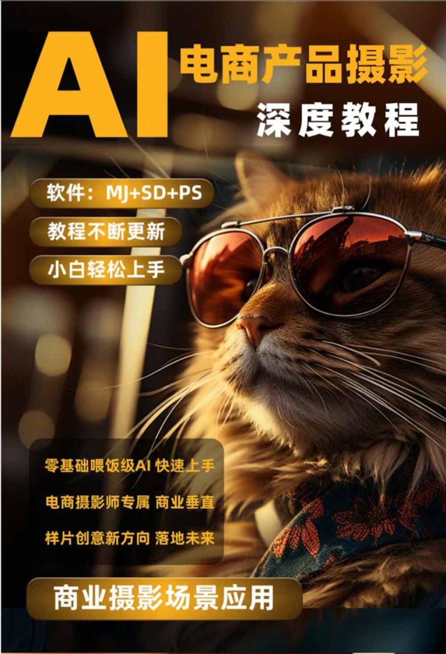 图片[5]-（19262期）AI电商人像摄影实战课·SD多端部署｜MJ完整教学｜家电护肤家具商品图人像写真全案例_生财有道创业项目网-生财有道