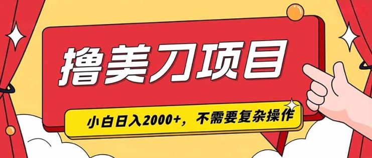 （19493期）撸美刀，单日收入2000+，小白可做_生财有道创业项目网