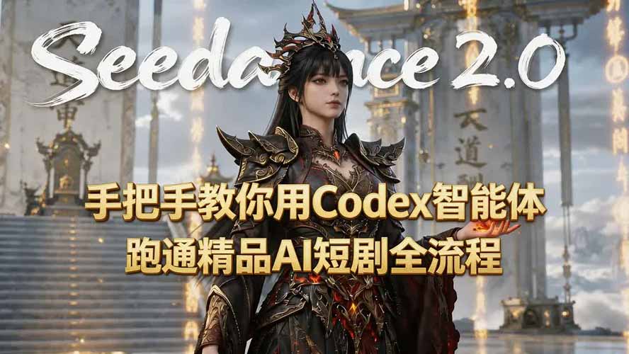 图片[1]-（19507期）手把手教你用Seedance2.0+Codex智能体跑通精品AI短剧全流程（附3种skill技能）_生财有道创业项目网-生财有道