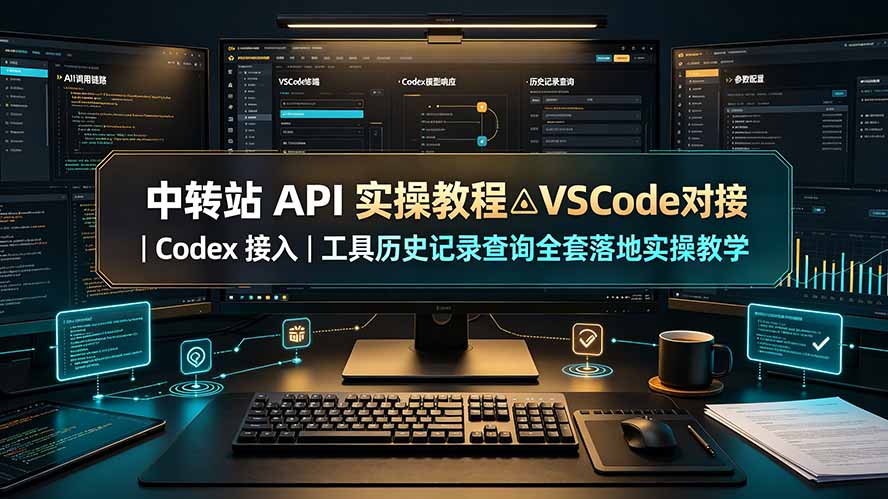 图片[1]-（19520期）中转站 API 实操教程△VSCode 对接｜Codex 接入｜工具历史记录查询全套落地实操教学_生财有道创业项目网-生财有道