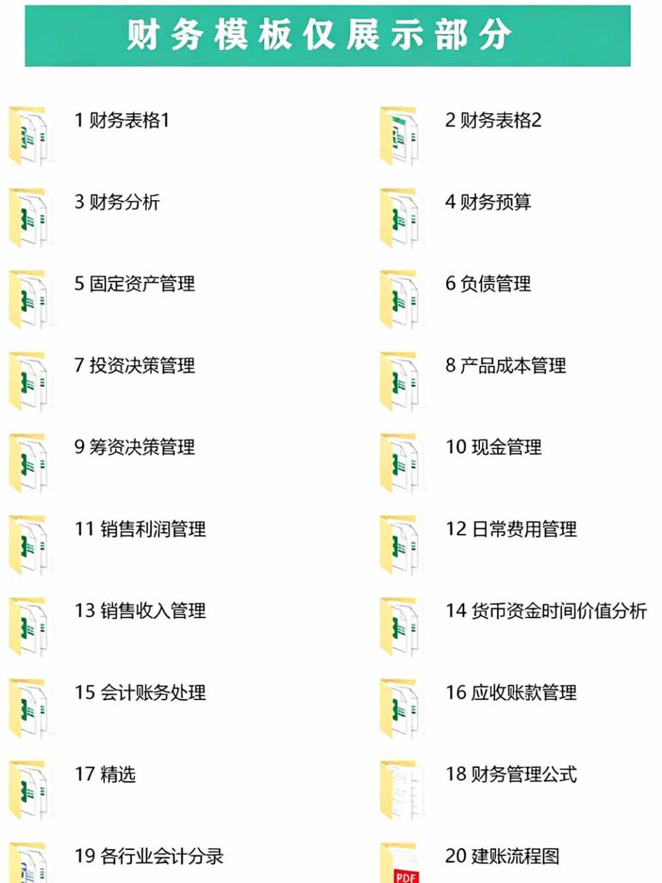 图片[7]-（19530期）自费购买素材合集！超全Excel常用模版系列，分类清晰，共9000+套excel模型合集+个人简历素材_生财有道创业项目网-生财有道