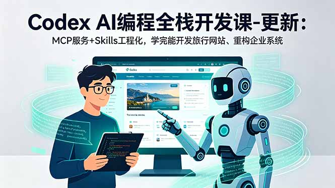 （18858期）Codex AI编程全栈开发课-更新：MCP服务+Skills工程化，学完能开发旅行网站、重构企业系统_生财有道创业项目网