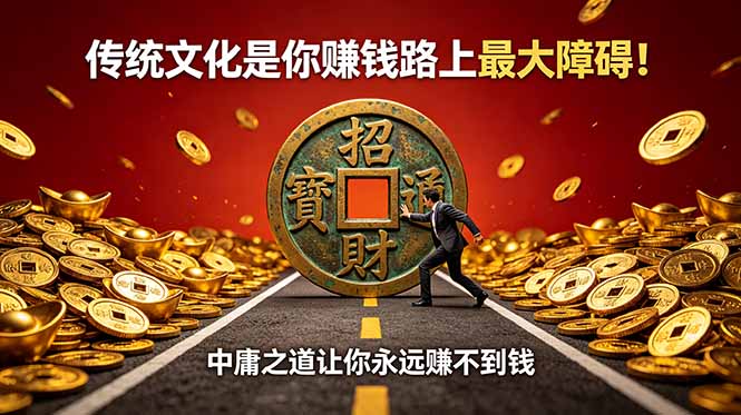 （18872期）付费文章：传统文化是你赚钱路上最大障碍！中庸之道让你永远赚不到钱_生财有道创业项目网