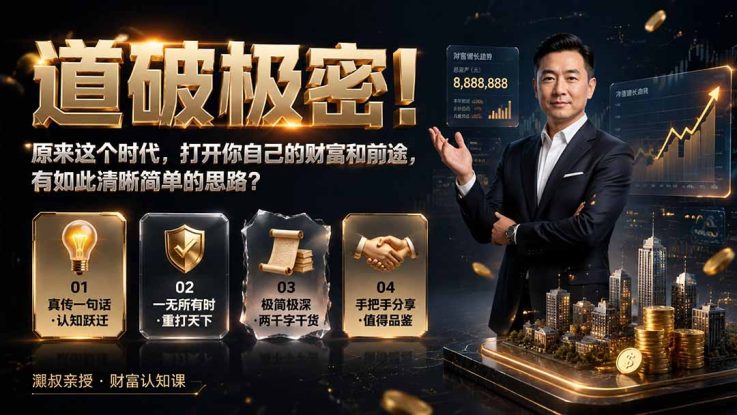 (19661期)付费文章:道破极密!原来这个时代,打开你自己的财富和前途,有如此清晰简单的思路?_生财有道创业项目网